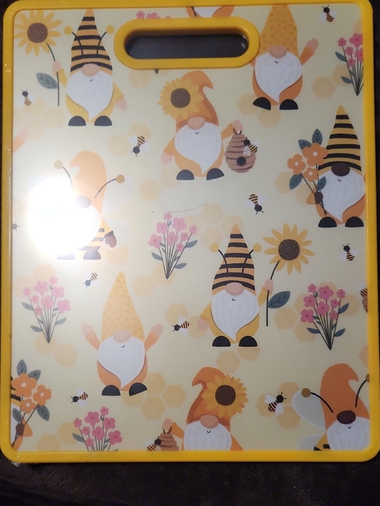 Other - Yellow Gnome & Sunflower Party Cutting Board - Home Party Supplies